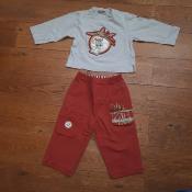Lot Pantalon et Tee shirt Baby Wapi 12 mois
